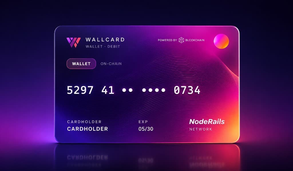 WallCard virtual debit card, wallet and debit on the NodeRails Network